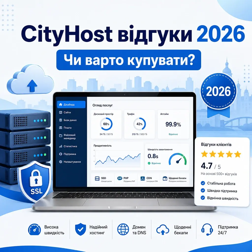 CityHost відгуки 2026: чи варто купувати
